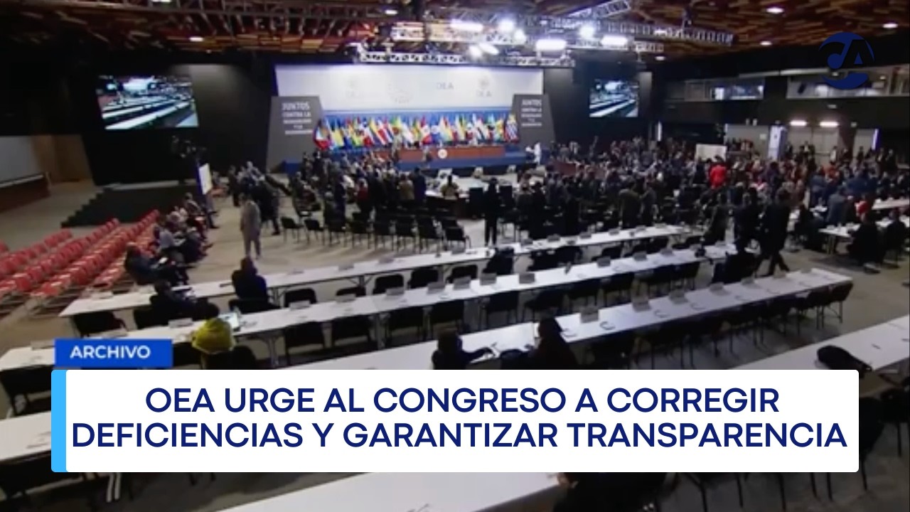 La OEA pide transparencia al Congreso