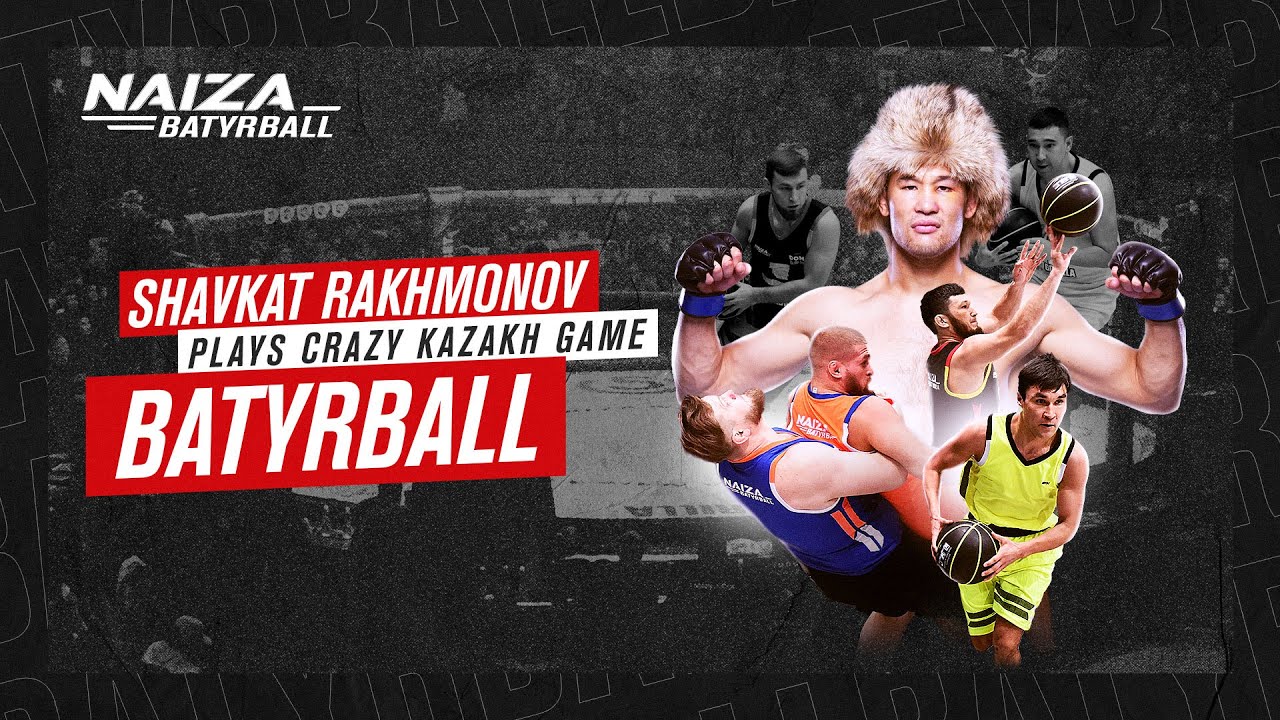 SHAVKAT RAKHMONOV plays CRAZY KAZAKH game called BATYRBALL