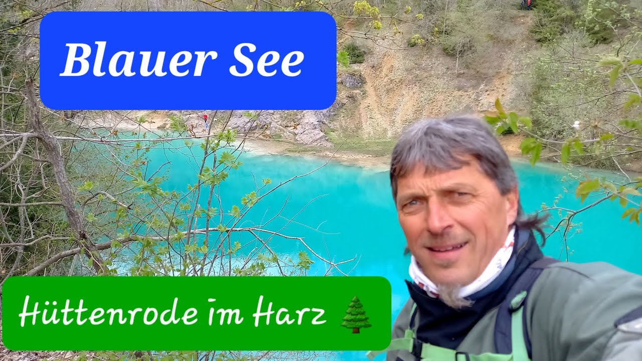 Blauer See bei R&uuml;beland - H&uuml;ttenrode im 🌲 Harz und Harzer Wandernadel Stempel 79 🥾👣 #hotspot