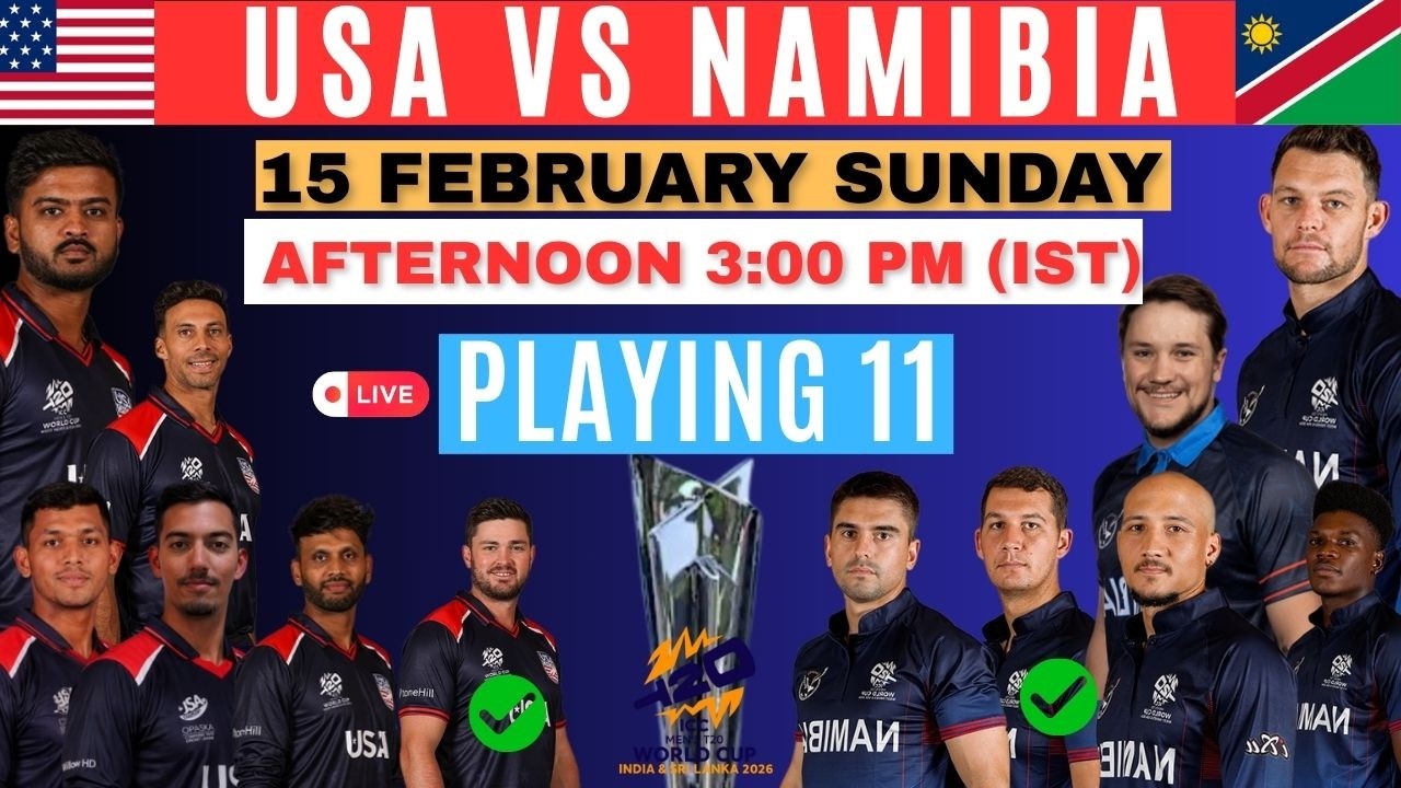 USA vs Namibia Playing 11 T20 World Cup 2026 | #usavcnam #t20wc2026  #cricket #wc2026