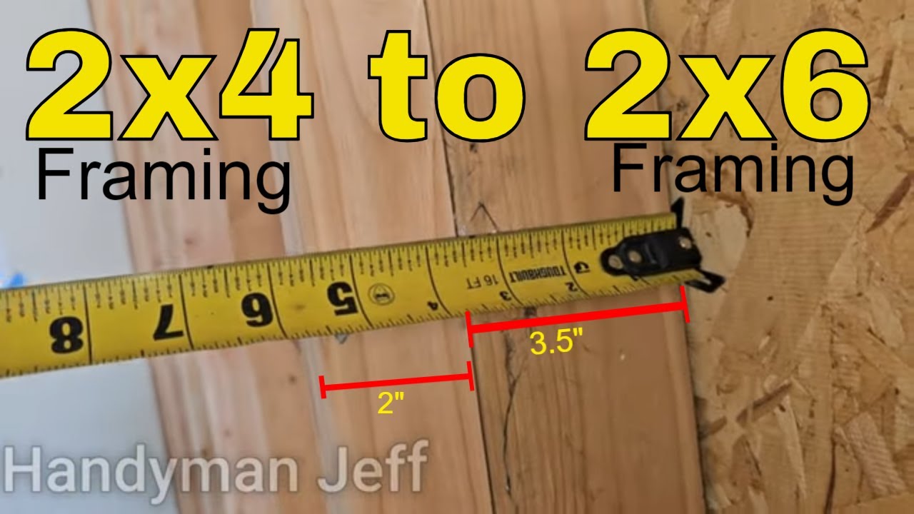 Graduate Existing 2x4 Wall To 2x6 For Better R21 Insulation