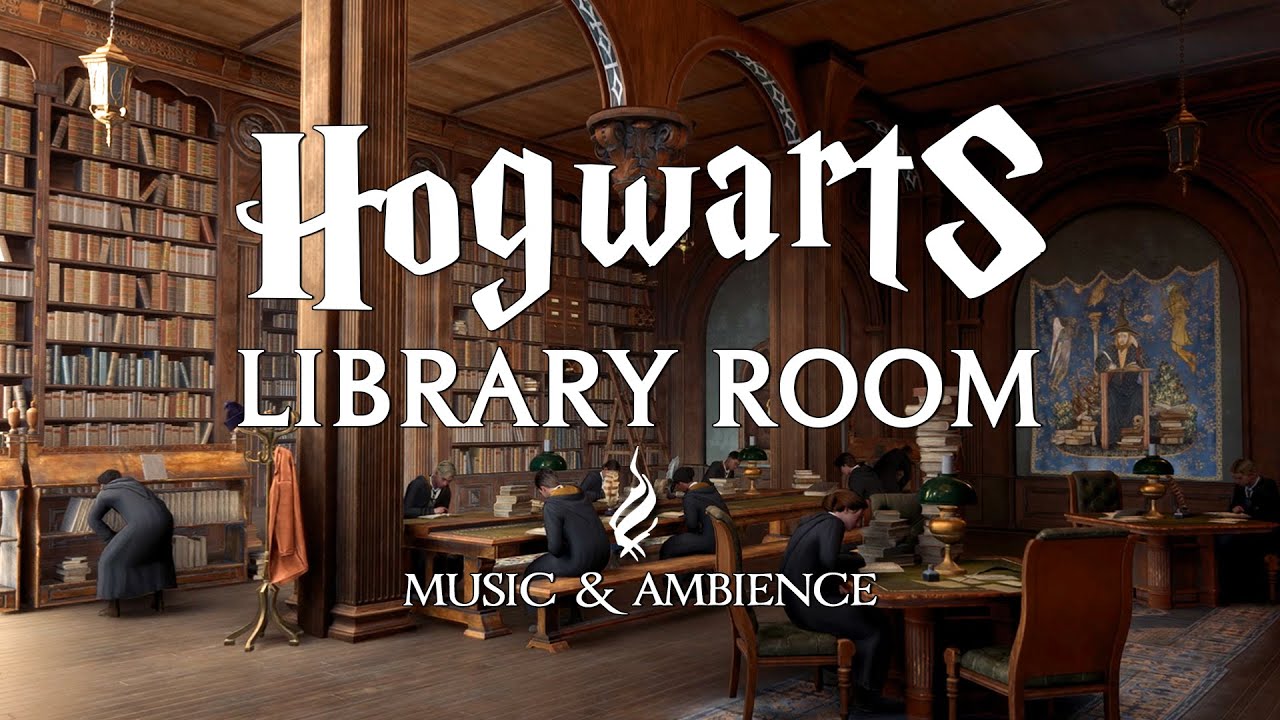 Study in Hogwarts Library | Harry Potter Hogwarts Legacy Music and Ambience