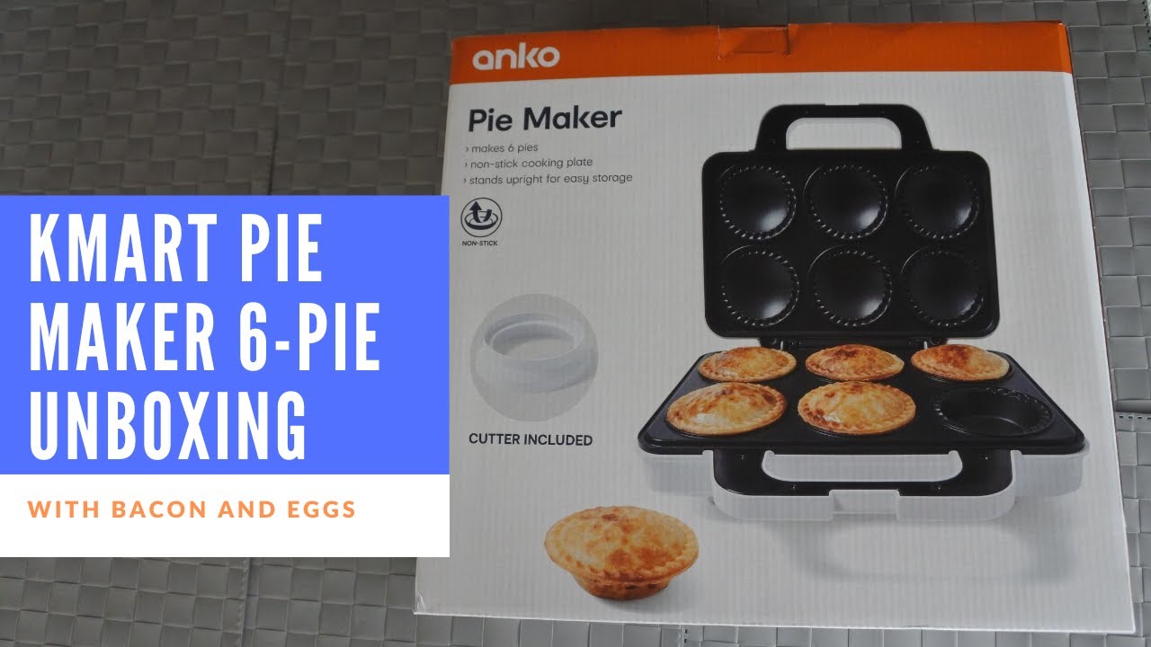 Kmart Pie Maker 6-Pie version | Bacon and Eggs Recipe
