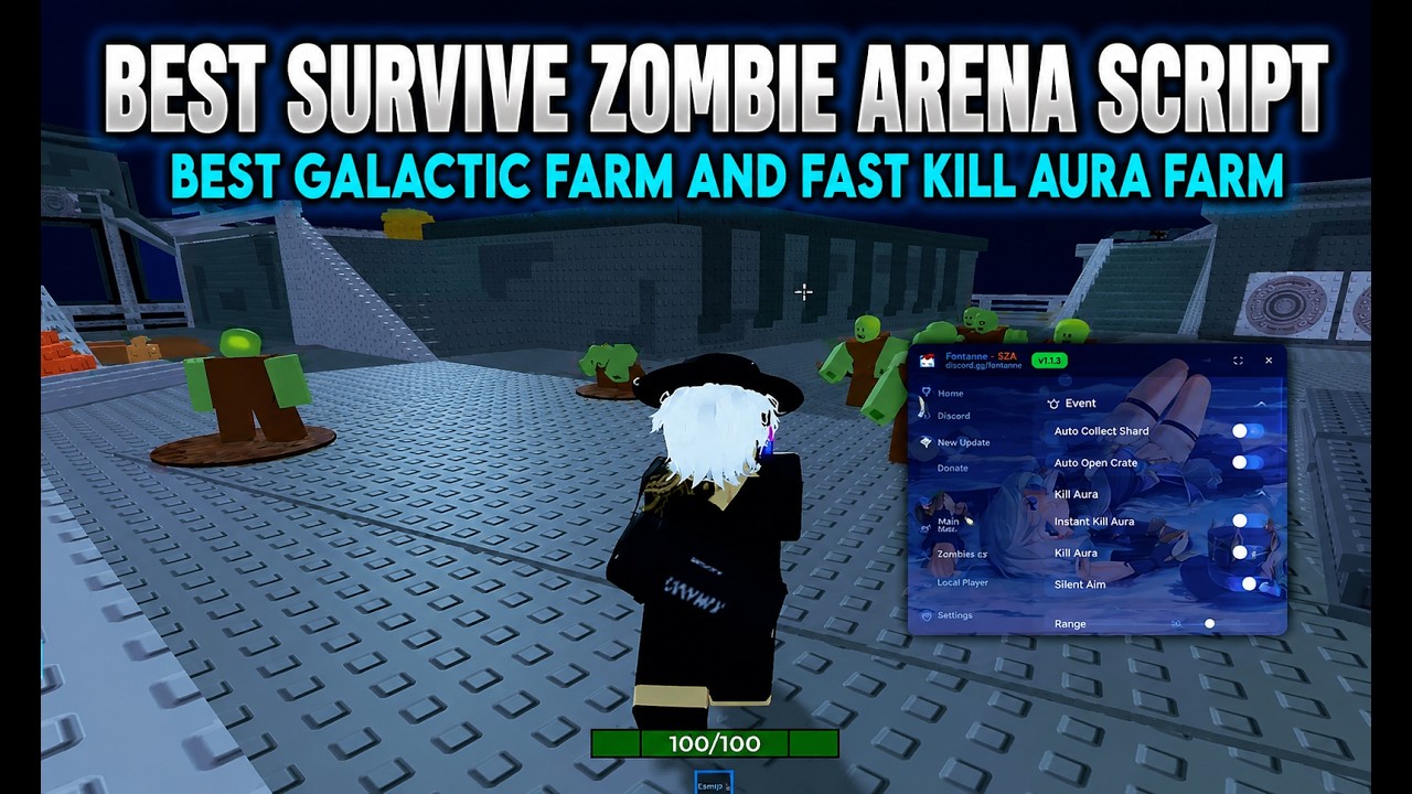 ⚡ BEST HACK SURVIVE ZOMBIE ARENA NO KEY SCRIPT CHEAT