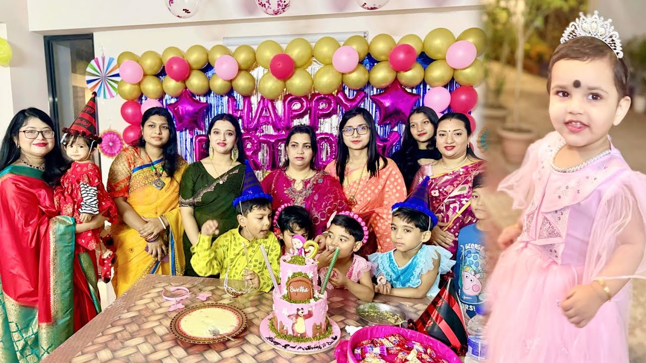 Swetha's 2nd Year Birthday Celebration Vlog || Bought some Jewellery from RANG, Bangladesh.   