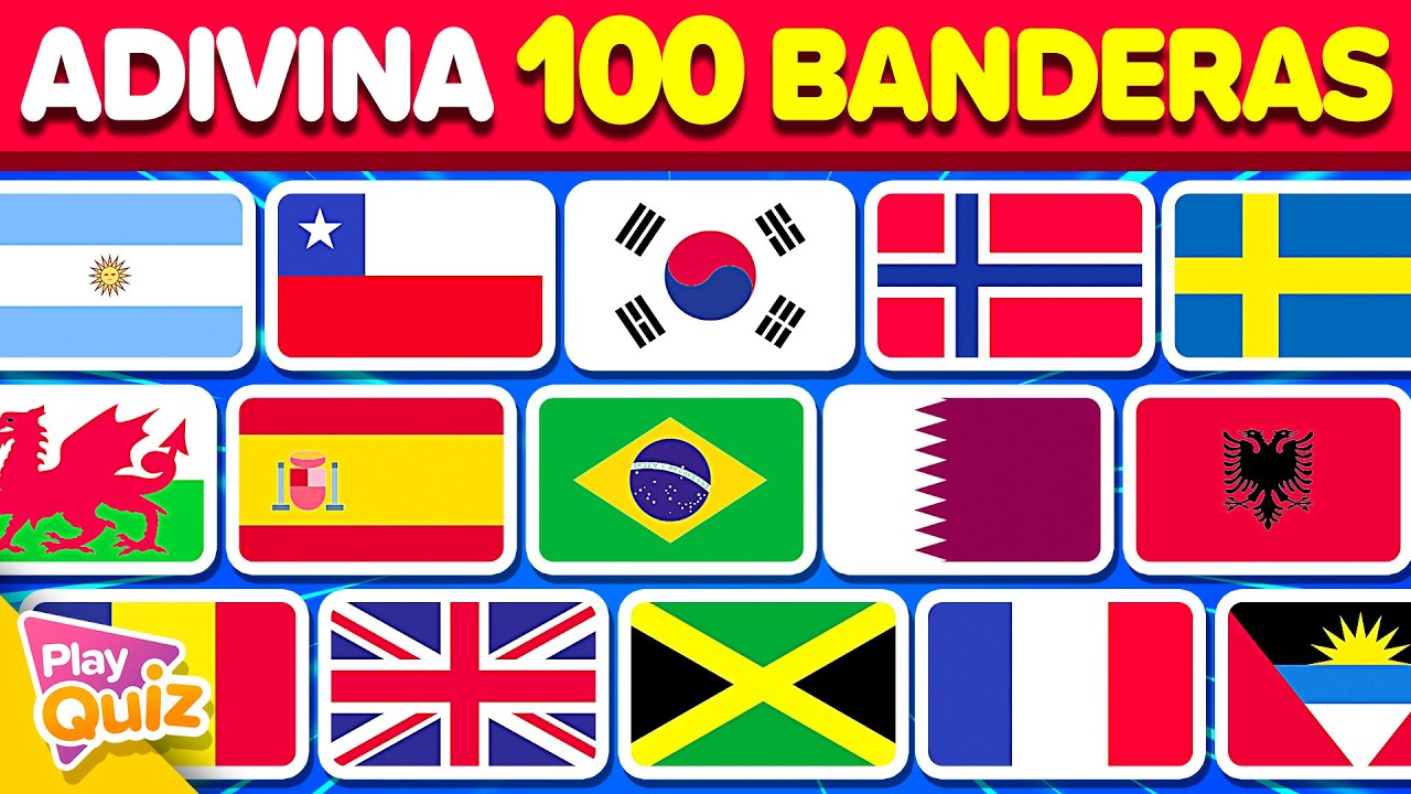 ¡Adivina 100 BANDERAS del Mundo! 🌍 Test de Geografía Definitivo 🏳️ | Play Quiz de Países