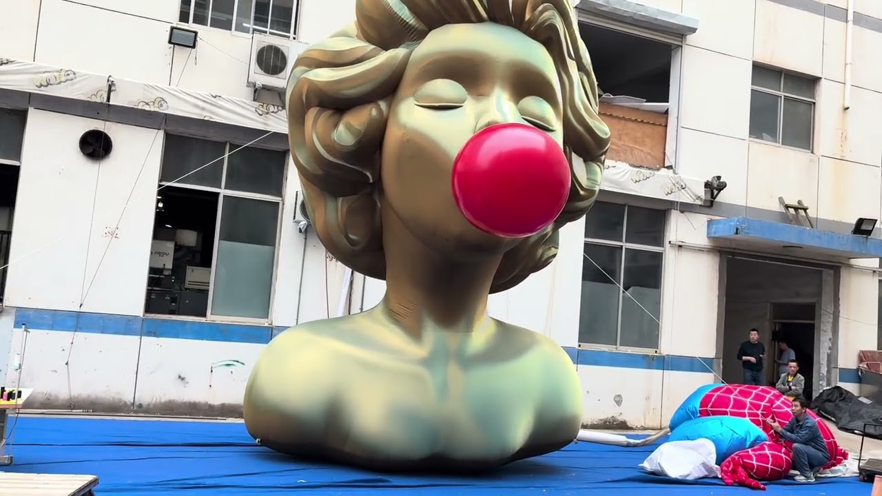 Digital Inflatables Cartoon Characters Women for Advertising Decorations