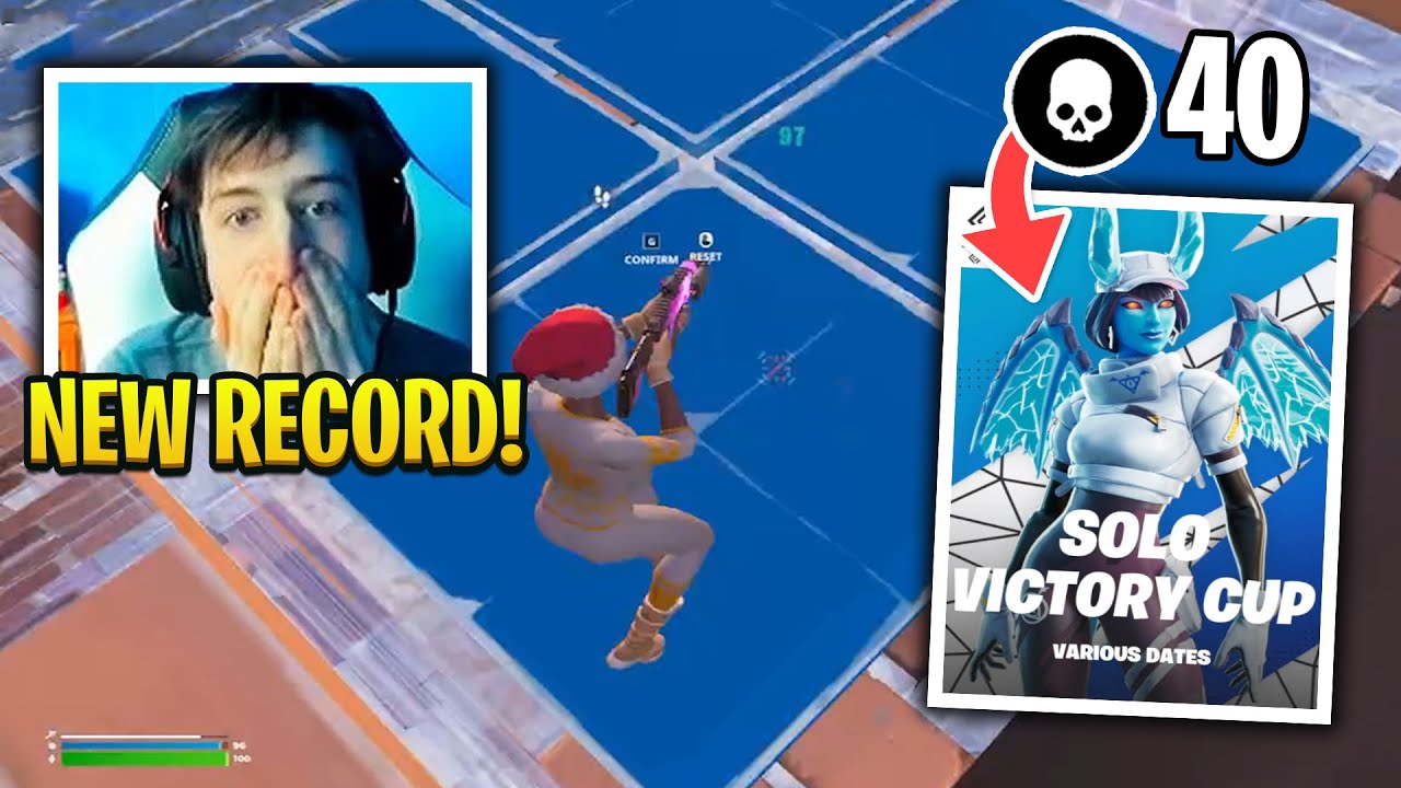 PeterBot BREAKING the KILL RECORD in Solo Cash Cup Finals (40 Bombs)