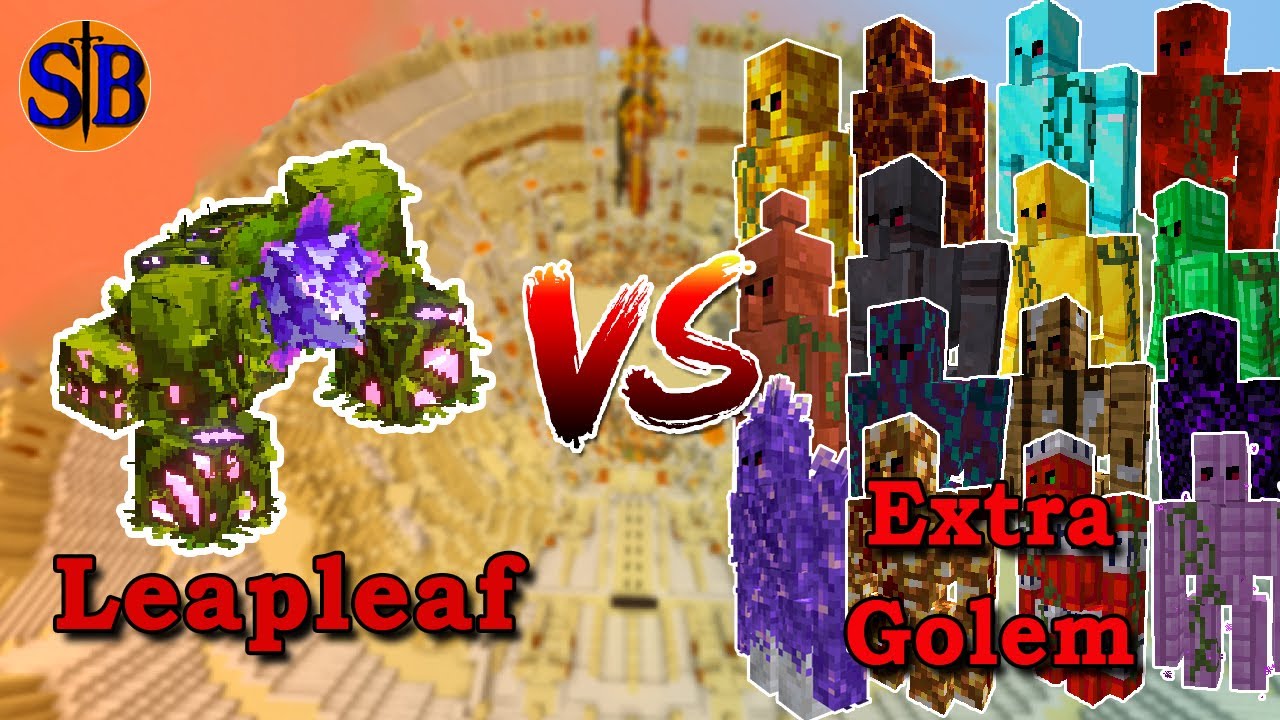 Leapleaf vs Every Extra Golem | Minecraft Mob Battle