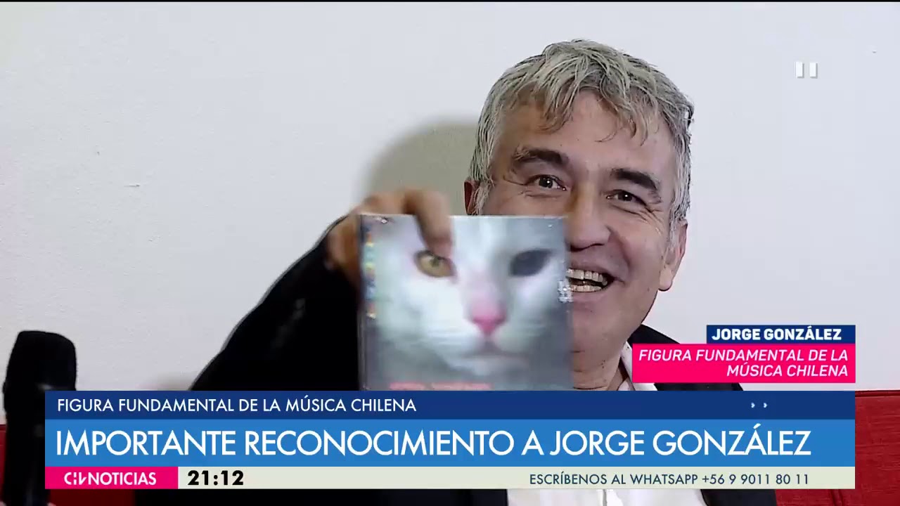 Jorge González Figura Fundamental Música Chilena 2018 - Nota CHV