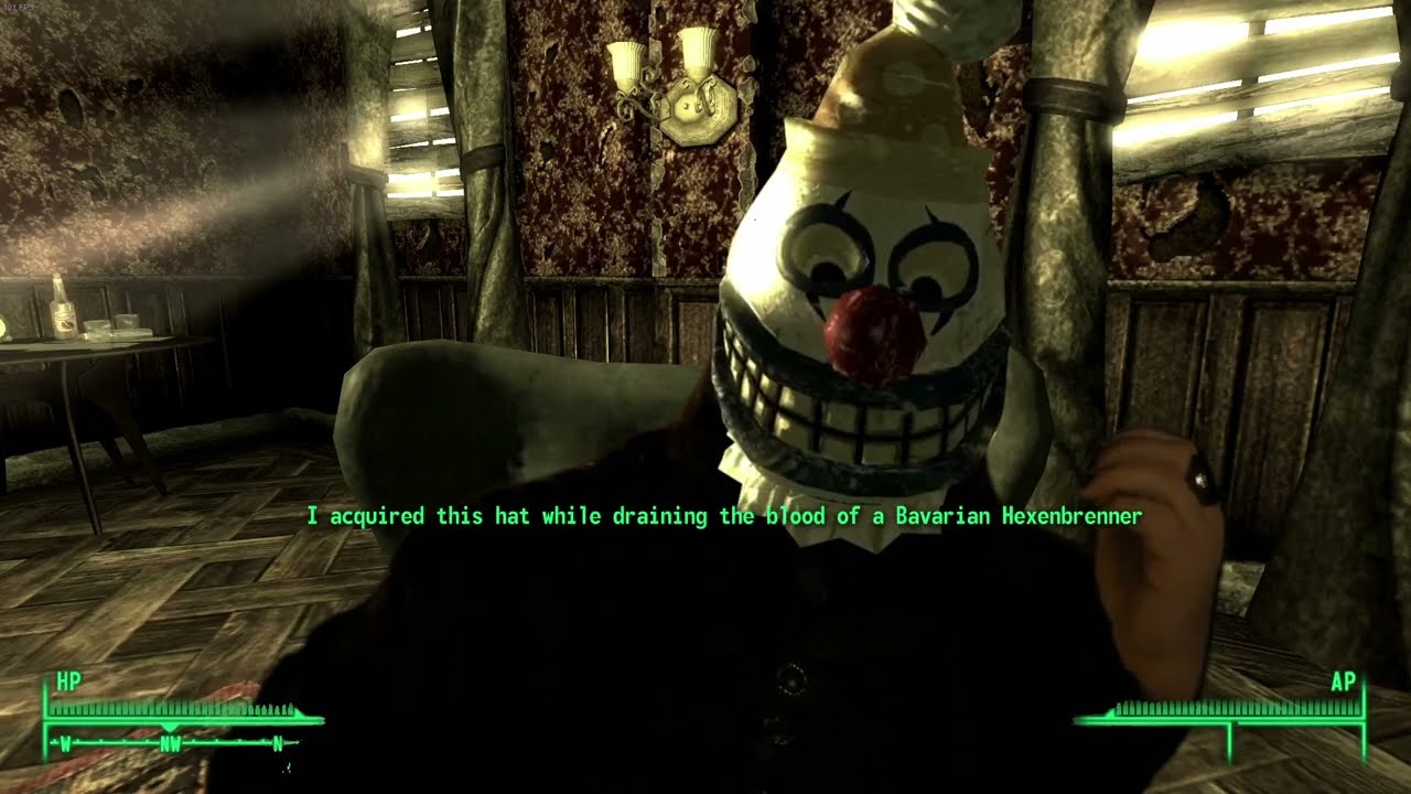 When you find the Pint Sized Slasher Mask in Fallout 3