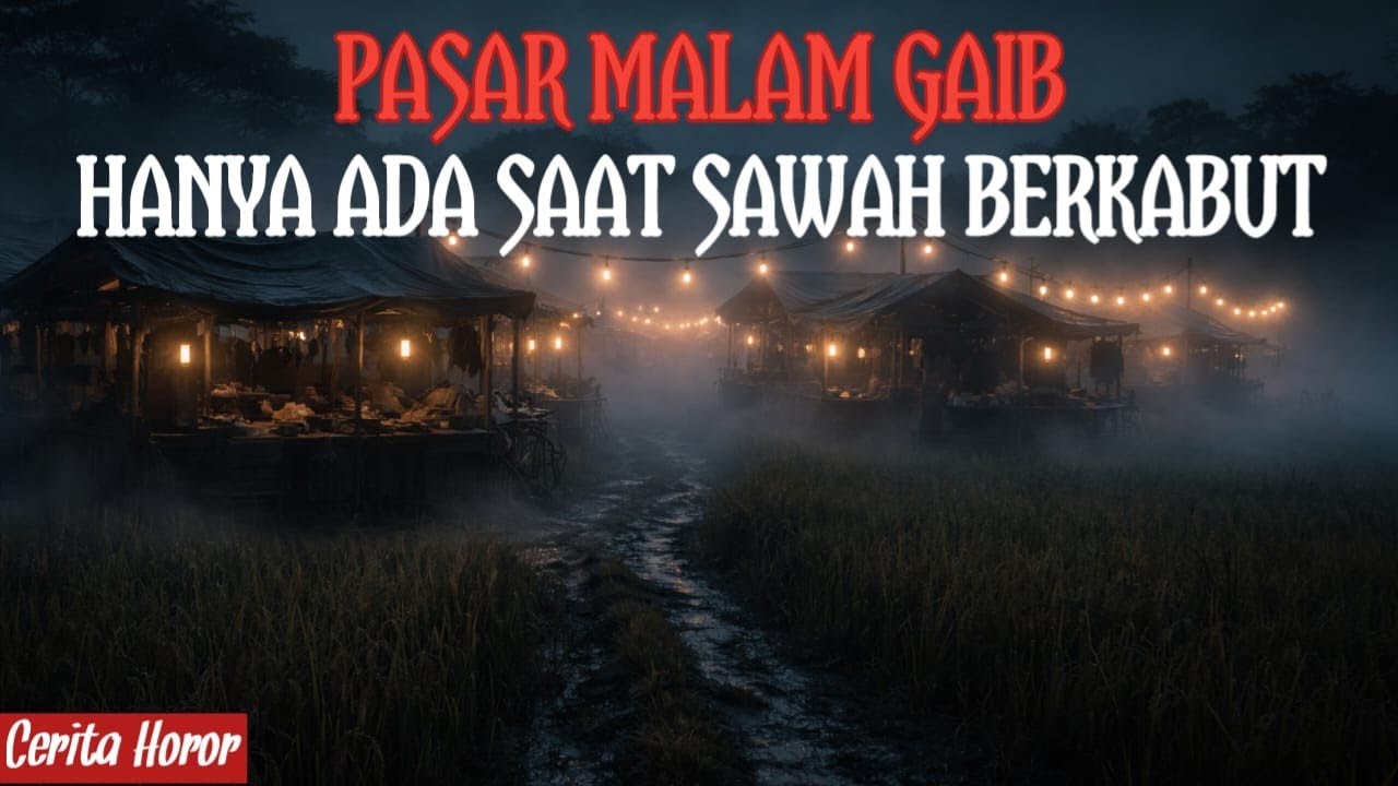 ADA PASAR MALAM DI TENGAH SAWAH TAPI HANYA MUNCUL SAAT KABUT TURUN‼️
