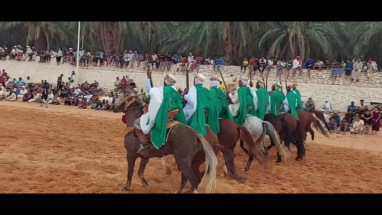 من عادات وتقاليد  اهل متليلي الشعانبة  الفروسية  الخيل والمهاري تحي افراحها ومناسباتها والافراح