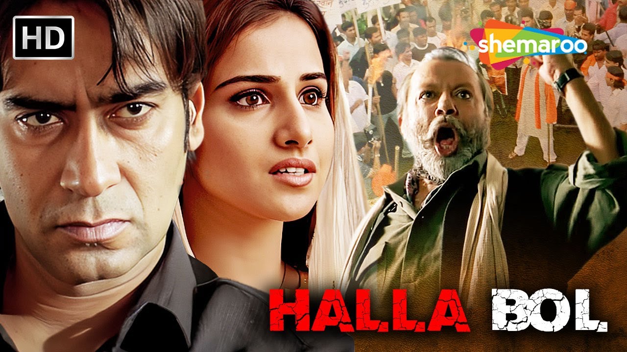 Dhamakedaar ACTION Film | Halla Bol | Ajay Devgn, Vidya Balan, Pankaj Kapoor | Hindi Films