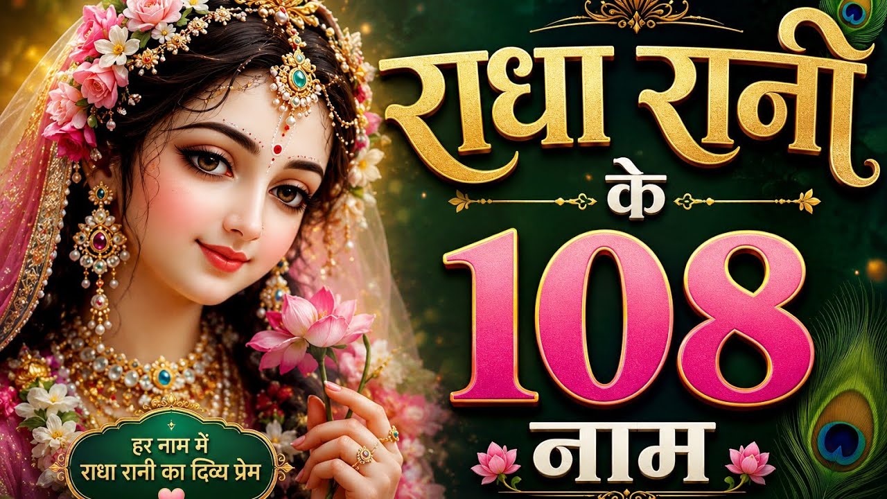 राधा नाम महिमा |राधारानी के 108 नामों से पाएं कृपा | Radha Ashtami 2025 |108 Names of Goddess Radha