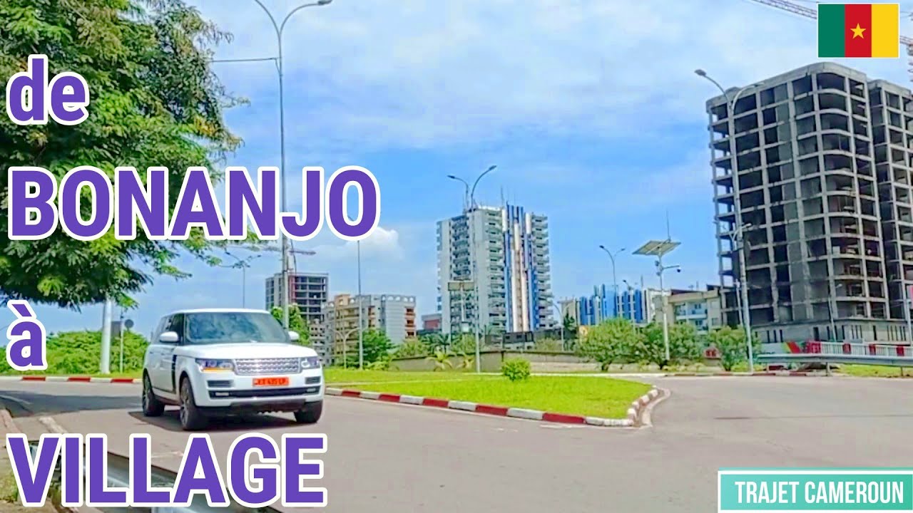 (Douala - Cameroun) De L'échangeur de Bonanjo au Rond point Elf de Village - Trajet Cameroun
