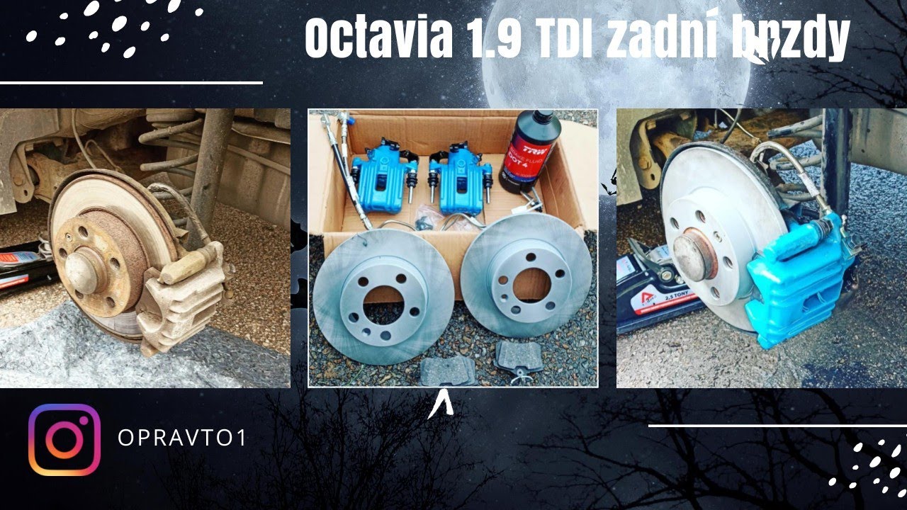 #3 OCTAVIA 1, ZADNÍ BRZDY + BRZDOVÉ POTRUBÍ