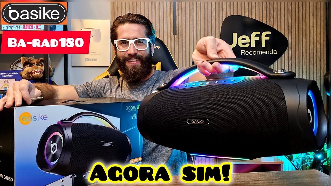 TOME GRAVES! BASIKE BA-RAD180 200W RMS: DO JEITO QUE O POVO GOSTA.. (Unboxing)