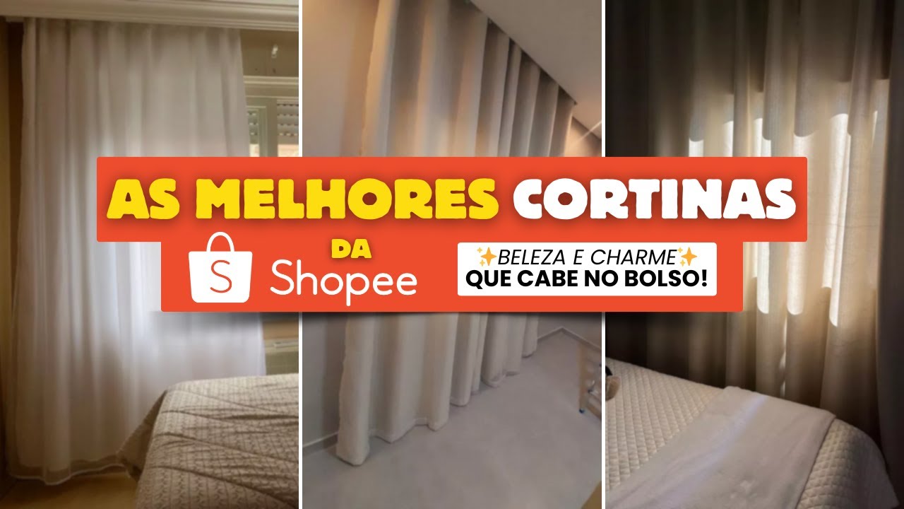 🌟 Cortinas INCRÍVEIS e BARATAS na Shopee | Deixe Sua Casa LINDA e Aconchegante! 🏡✨