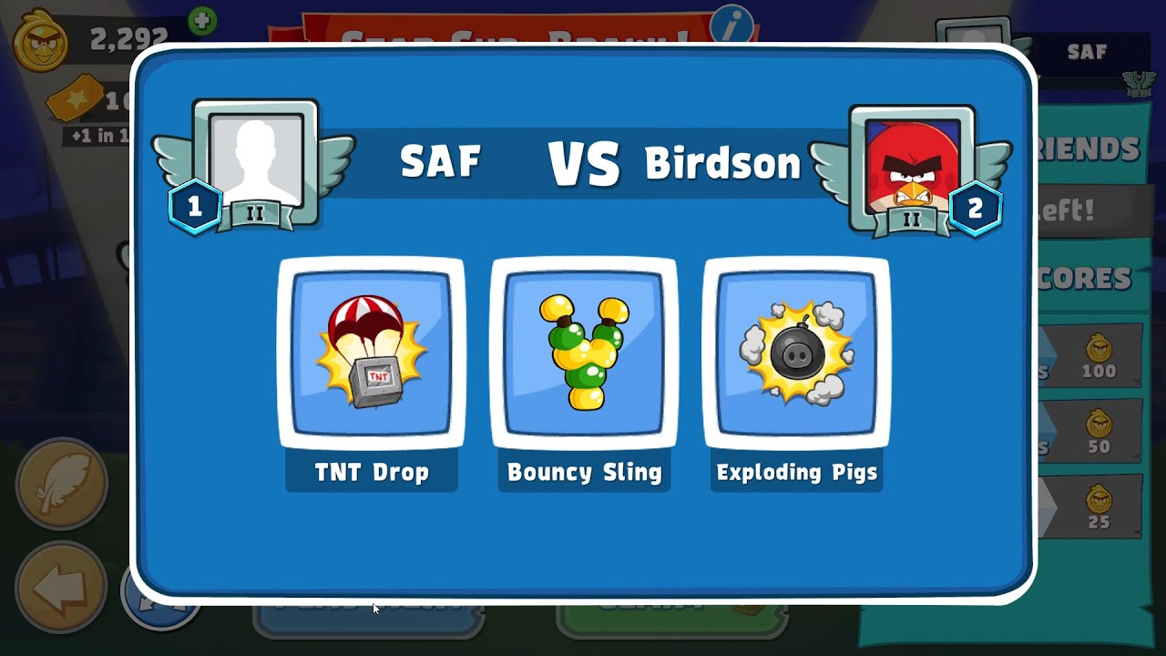 Angry Birds Friends. Star Cup: Brawl! SAF против Birdson. Отрывок от Сергея Фетисова