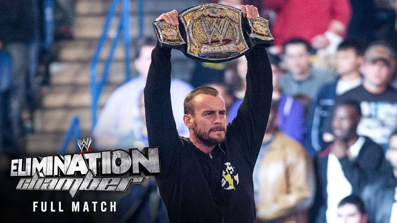 ПОЛНЫЙ МАТЧ — Рок против CM Punk — Чемпионат WWE: Elimination Chamber 2013
