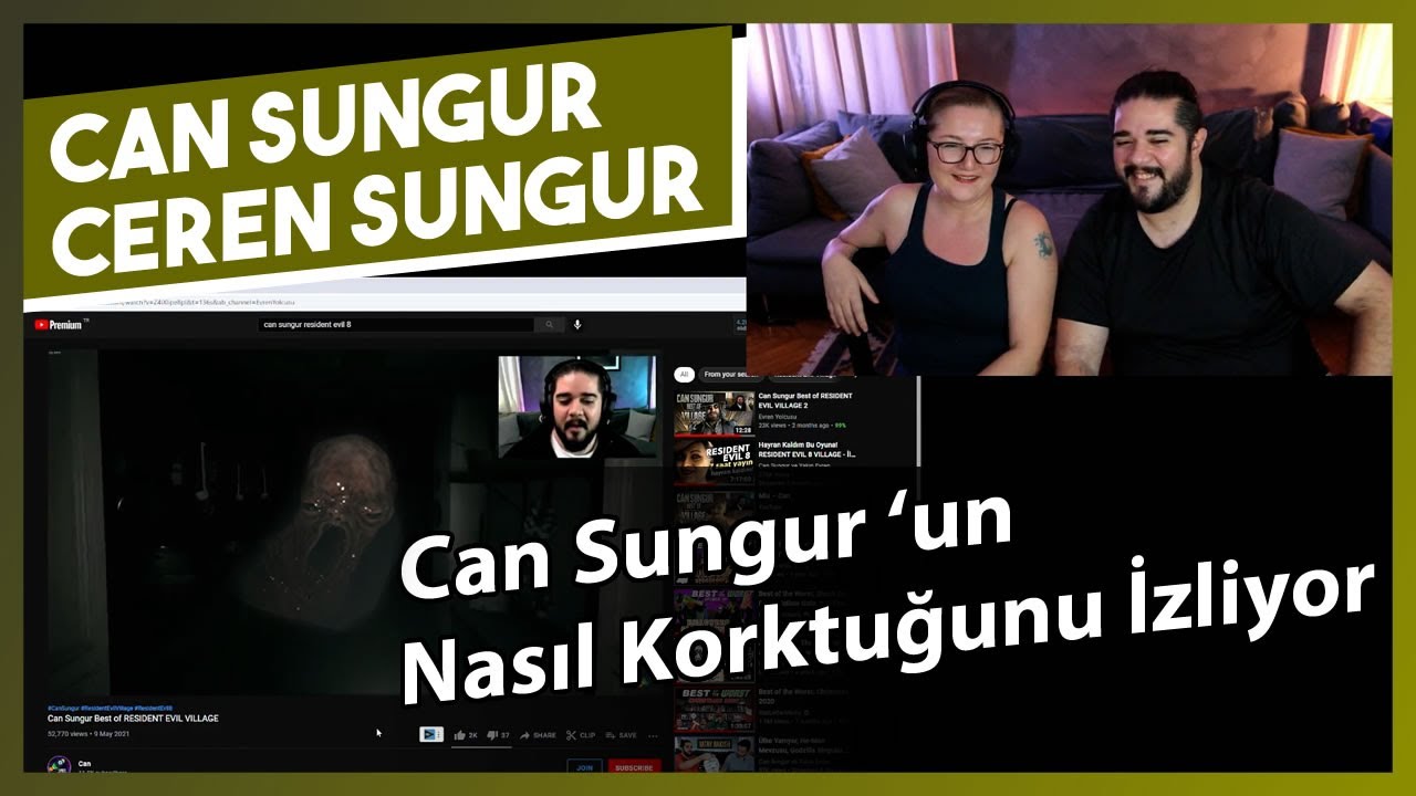 Can Sungur ve Ceren Sungur - Can Sungur 'un Nasıl Korktuğunu İzliyor