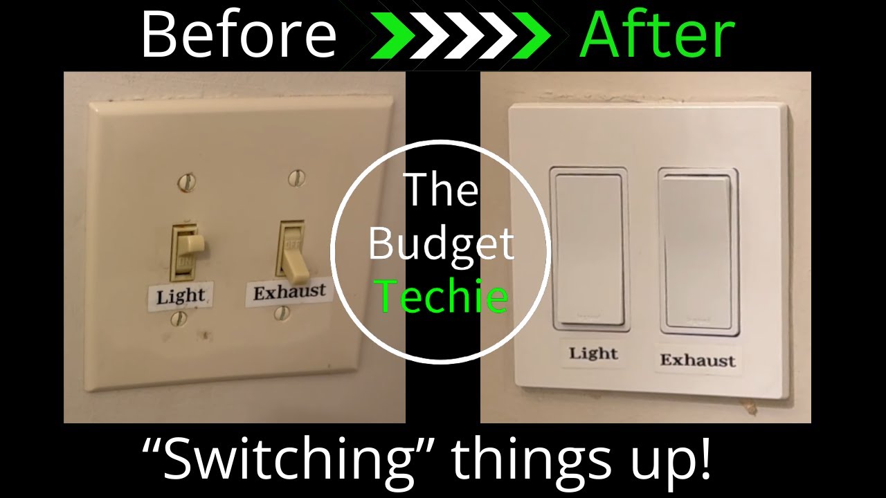 How to Replace a Toggle Style Light Switch With a Rocker Style Light Switch