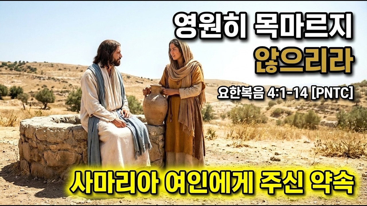 영원히 목마르지 않는 물: 사마리아 여인의 우물가, 그 깊은 이야기 (요 4:1-14) | PNTC 강해 #영원한생수 #목마름 #야곱의우물 #예수님의사랑 #매일성경