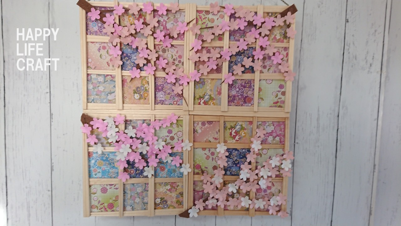 【Paper craft】桜いっぱいの春の小窓　　🌸
