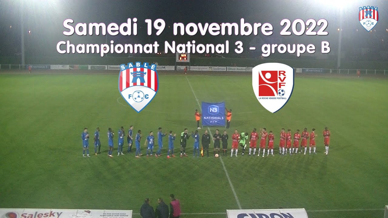Résumé N3 Sablé FC - La Roche VF, 19 novembre 2022