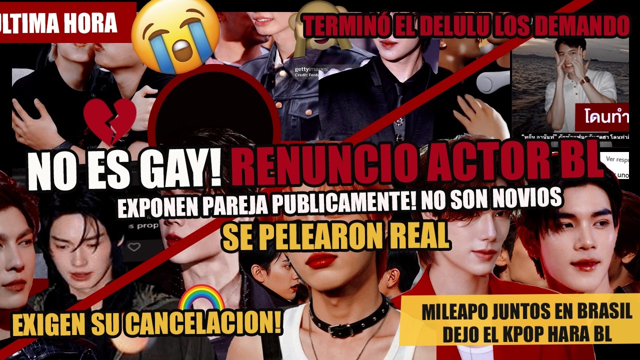 RENUNCIÓ ACTOR BL!😱NO ES GAY🌈💔 Exponen pareja publicamente! NO SON NOVIOS| SE DEFIENDE PUBLICAMENTE