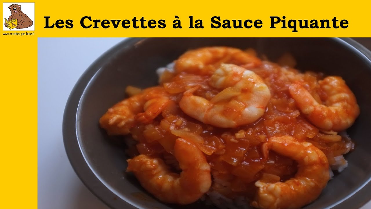 Les crevettes à la sauce piquante (recette rapide et facile) HD
