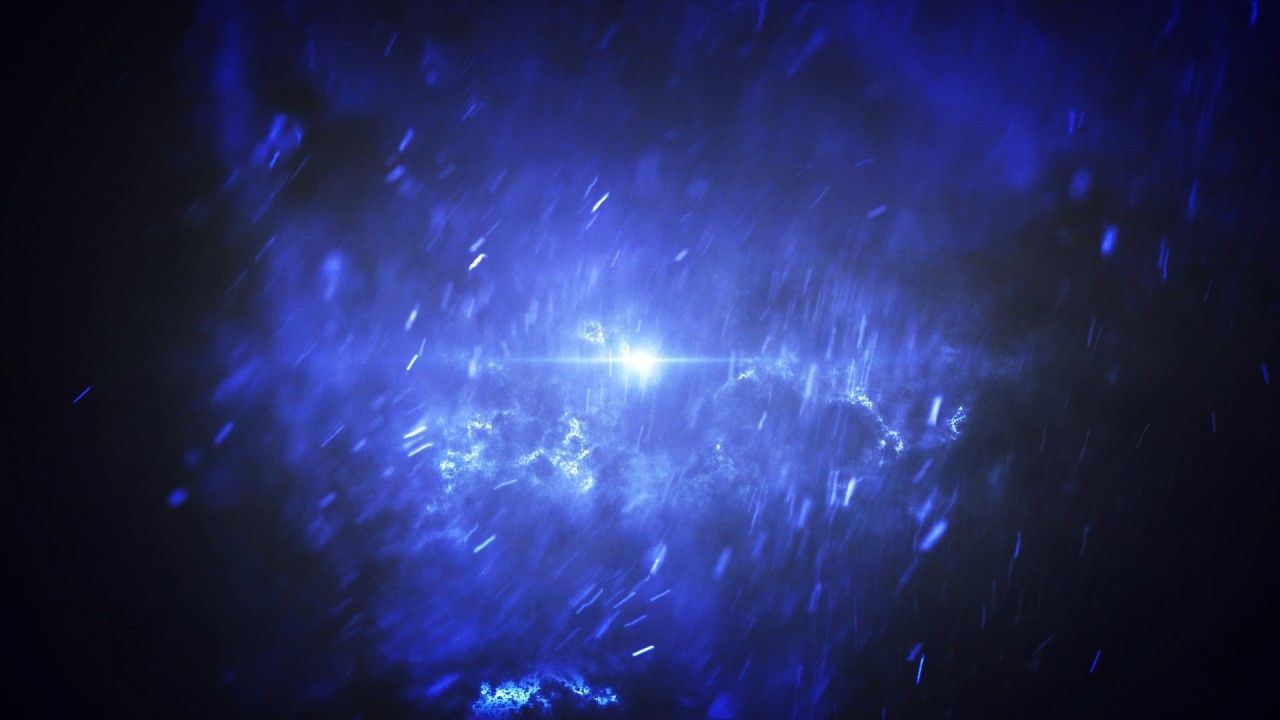 Intense Blue Smoky Dark Cinematic Background - 100% Free Stock Footage No Copyright
