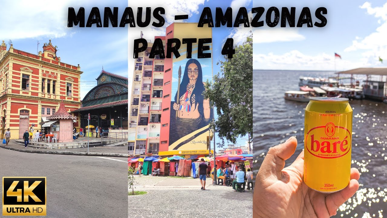 Manaus - coreto peixaria- mercado municipal - orla de manaus- Amazonas #4k #amazonas