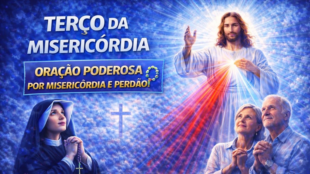 TERÇO DA MISERICÓRDIA HOJE 🙏🔥 | Oração Poderosa às 15h que Toca o Coração de Jesus