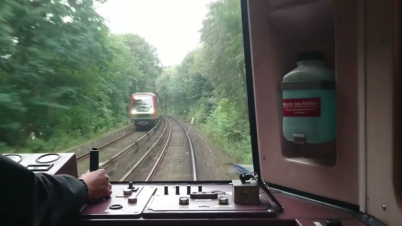 Hochbahn Hamburg: U-Bahn – Zur Erinnerung an die DT3 – Mitfahrt vorne ab Wandsbek-Gartenstadt