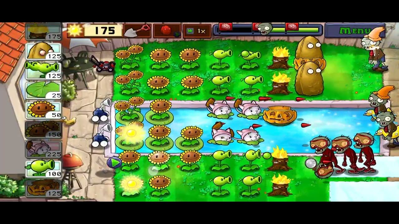 Plants vs Zombies Classic Adventure - 2 Pool - 6