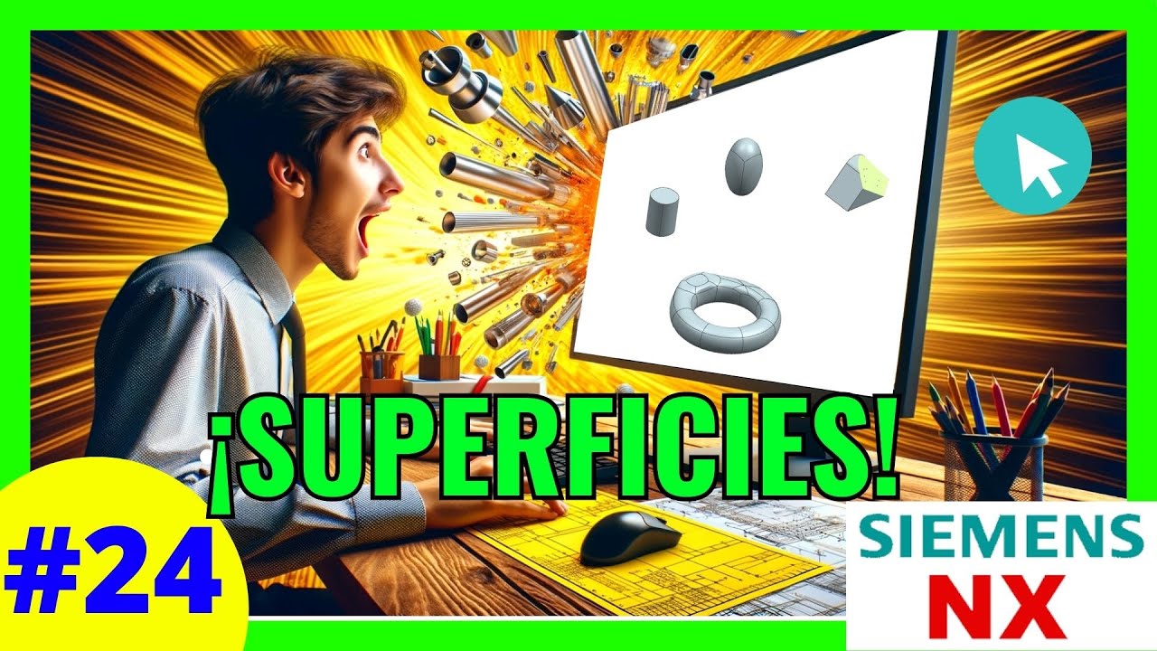 😏 ► 24 Qu&eacute; son las SUPERFICIES en SIEMENES NX TUTORIAL [Geometr&iacute;as B&aacute;sicas]