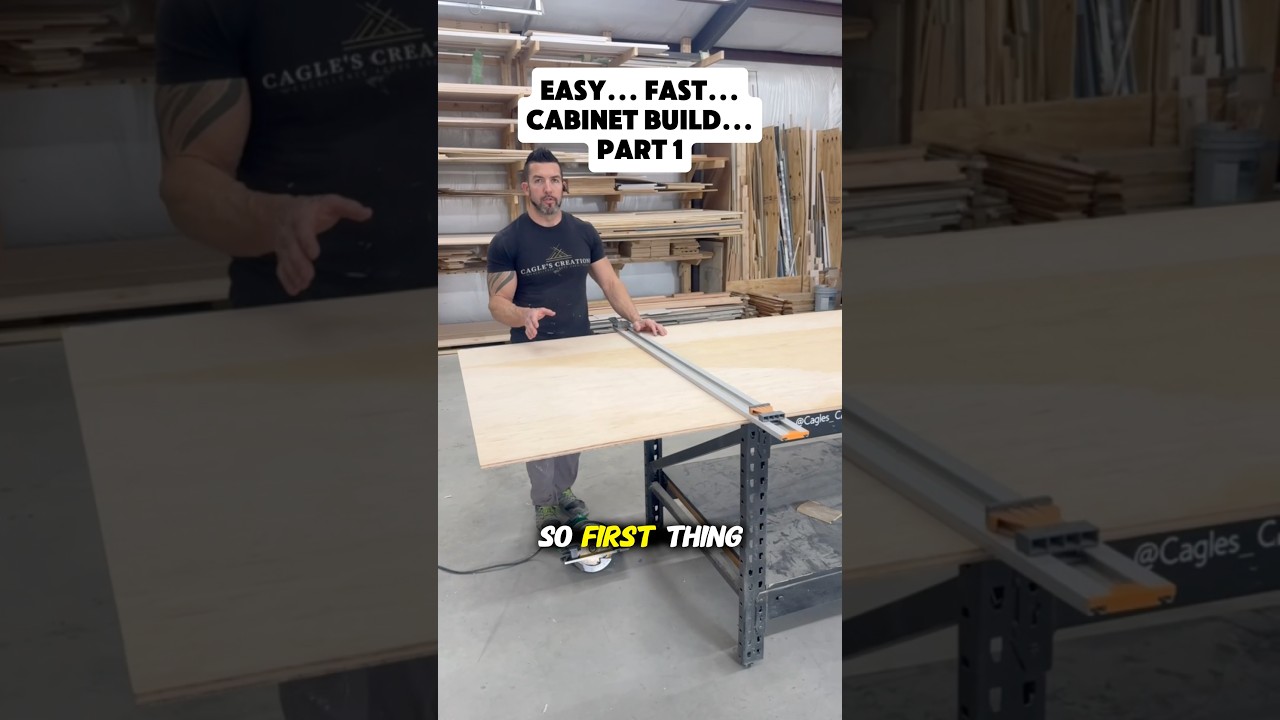 Как быстро и легко сделать кухонные шкафы #fyp #diy #howto #woodworking #carpentry #homeimprovement