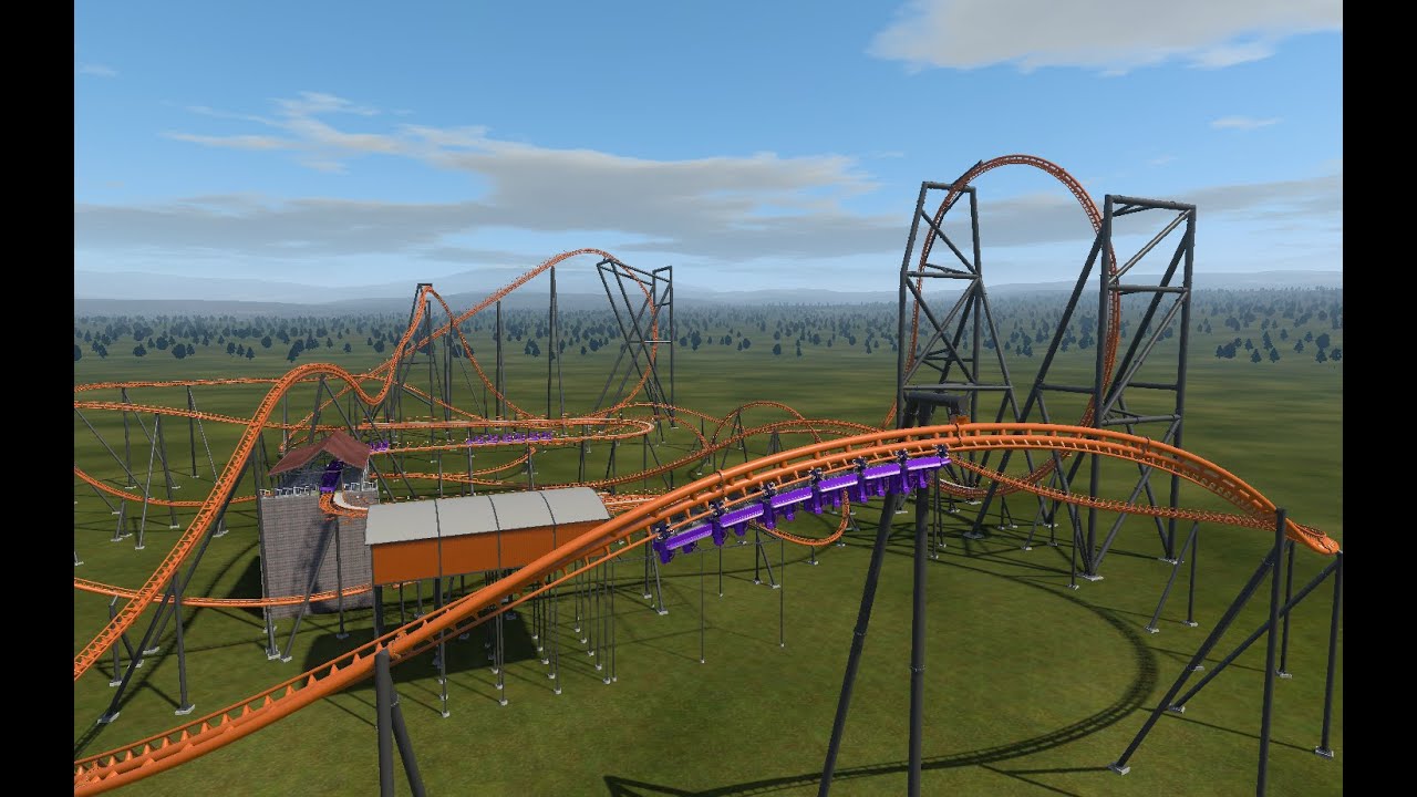 Hyper Triple Launch Coaster POV (NoLimits 2)