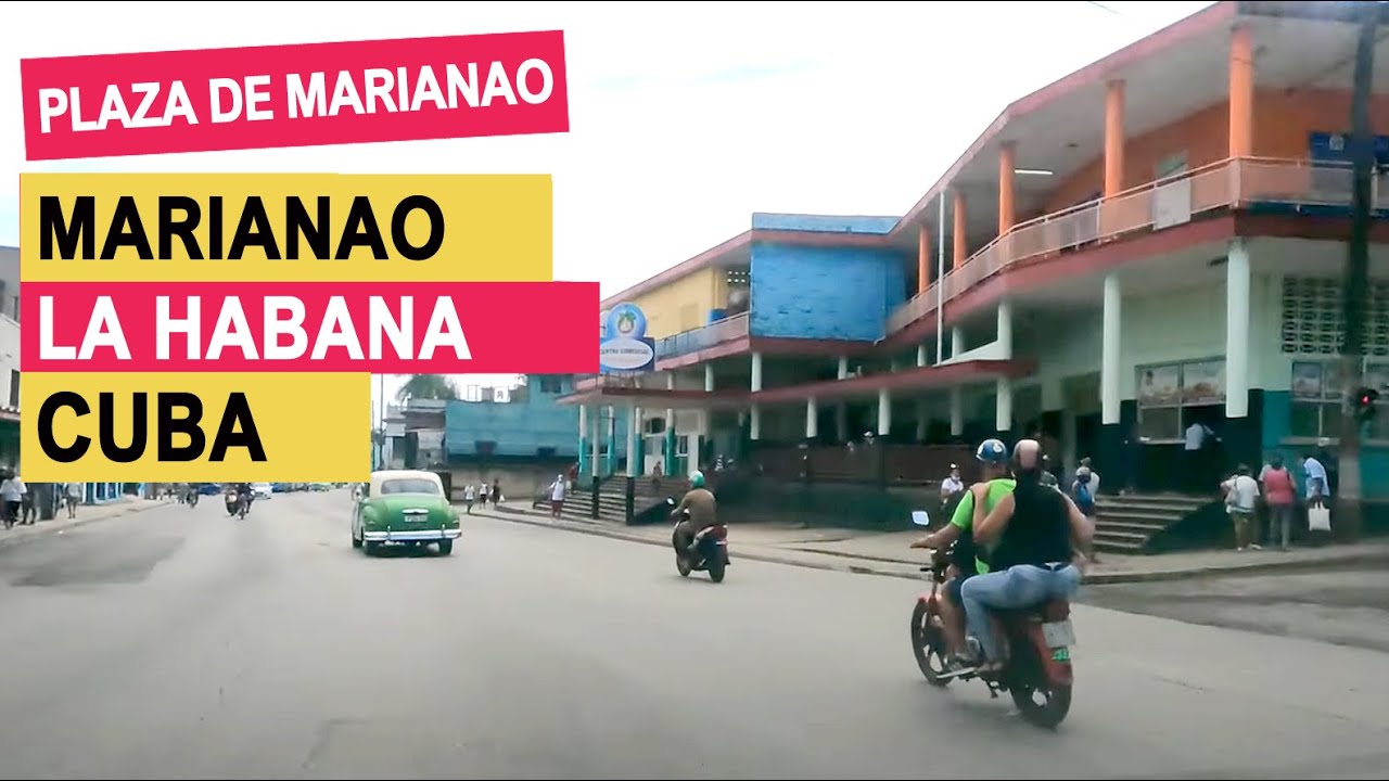 Manejando por la Plaza de Marianao, La Habana Cuba