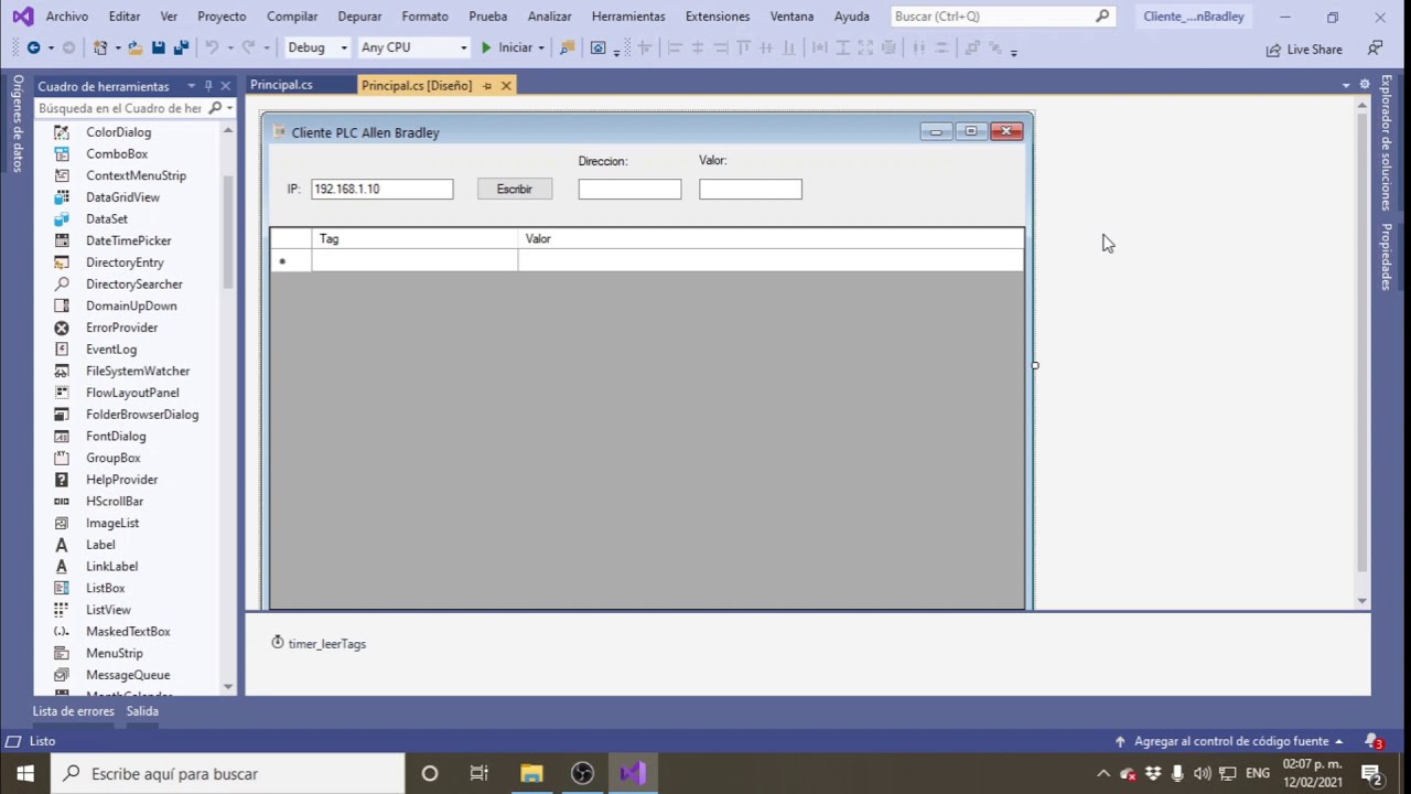 Comunicación PLC Allen Bradley con C#