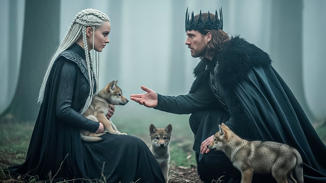She raised orphan wolf pups in the forest... until their howl summoned the Alpha King, their father.