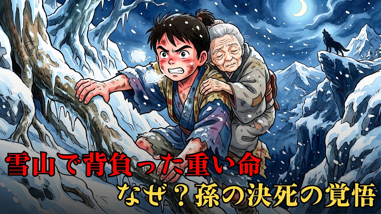 猛吹雪の中、病気の祖母を背負い雪山を越えた少年。財産を狙う強欲な親戚の嘘が暴かれた時、村中が涙した奇跡の結末とは…？