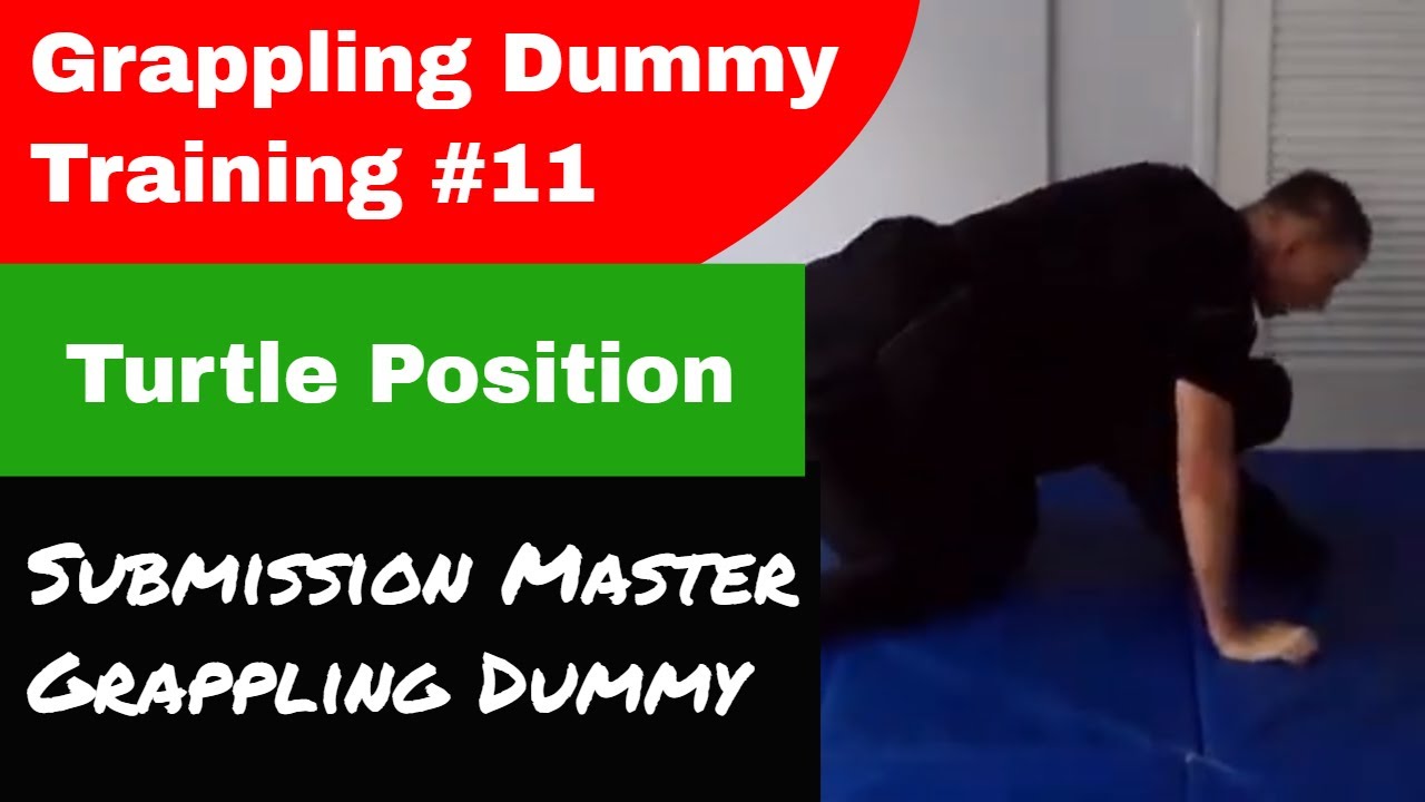 Turtle Position on the Submission Master Grappling Dummy