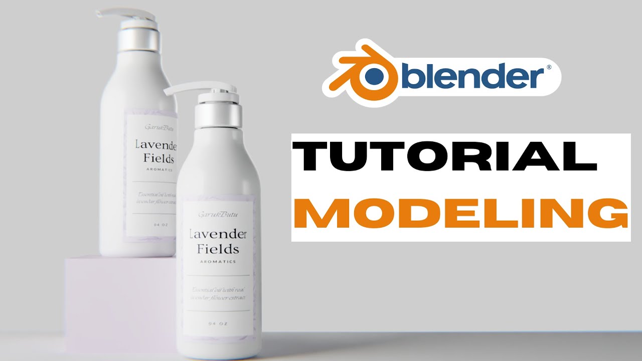 How to Modeling Cosmetic Product Shampoo | Blender Tutorial Full