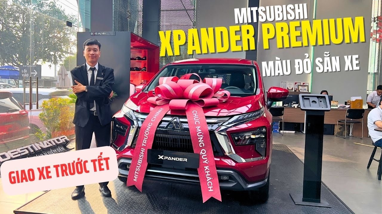 Mitsubishi Xpander AT Premium 2026 màu đỏ – Review thực tế tại Mitsubishi Trường Chinh