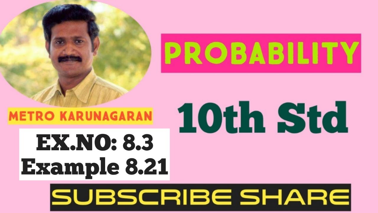 10th Std Maths Example 8.21 What is the probability that a leap year selected at random will contain