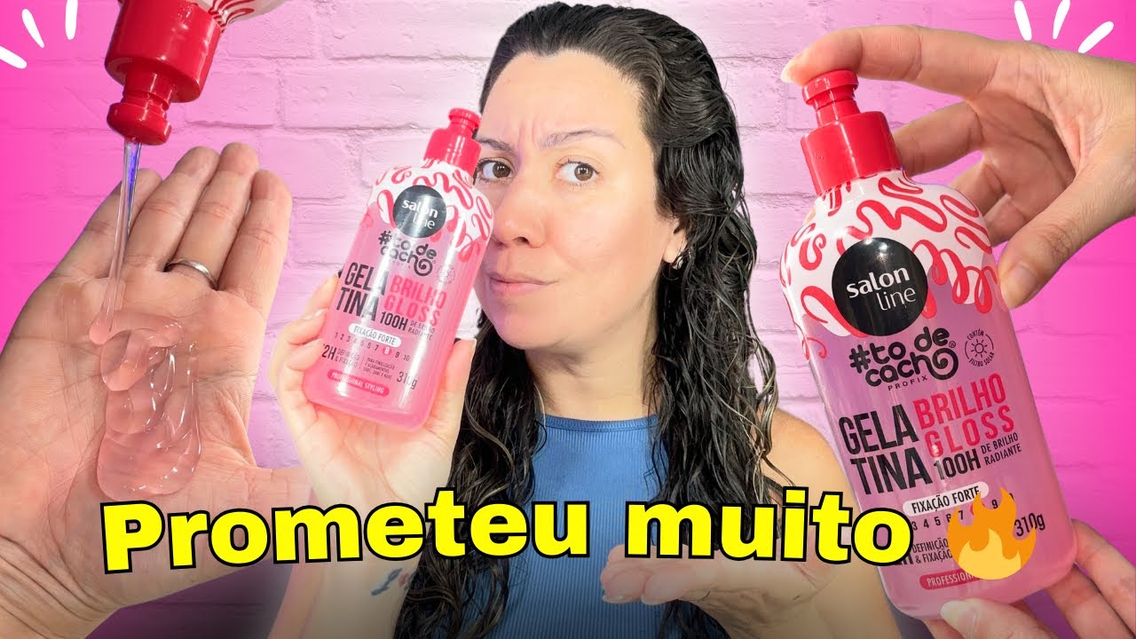 TESTEI A NOVA GELATINA BRILHO GLOSS DA SALON LINE * 100H DE BRILHO RADIANTE
