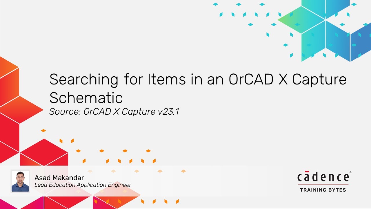 Tips for Efficiently Searching Parts and Nets in OrCAD X Capture Schematic